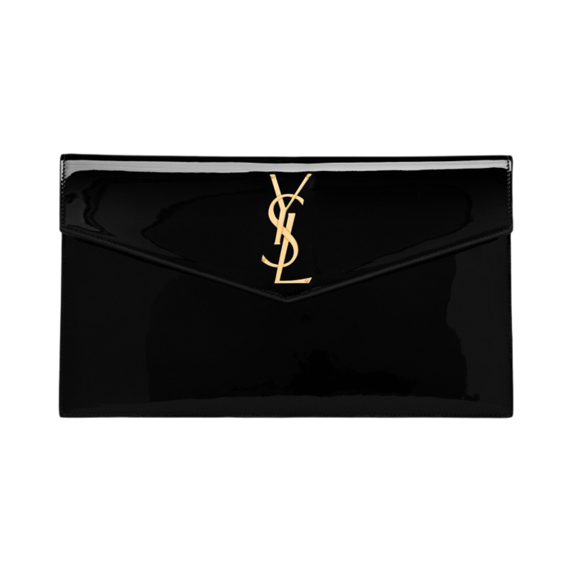 생로랑 업타운 파우치 페이턴트 레더 블랙(Saint Laurent Uptown Pouch In Patent Leather Black) - 1