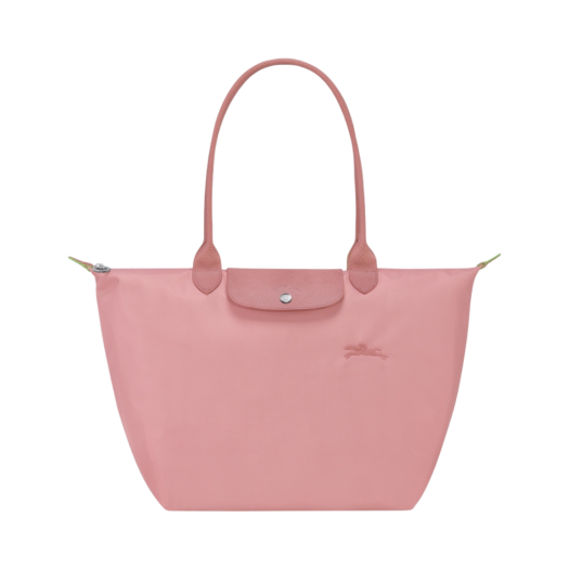 L1899919P72 Longchamp Le Pliage Green Tote Bag L Petal Pink