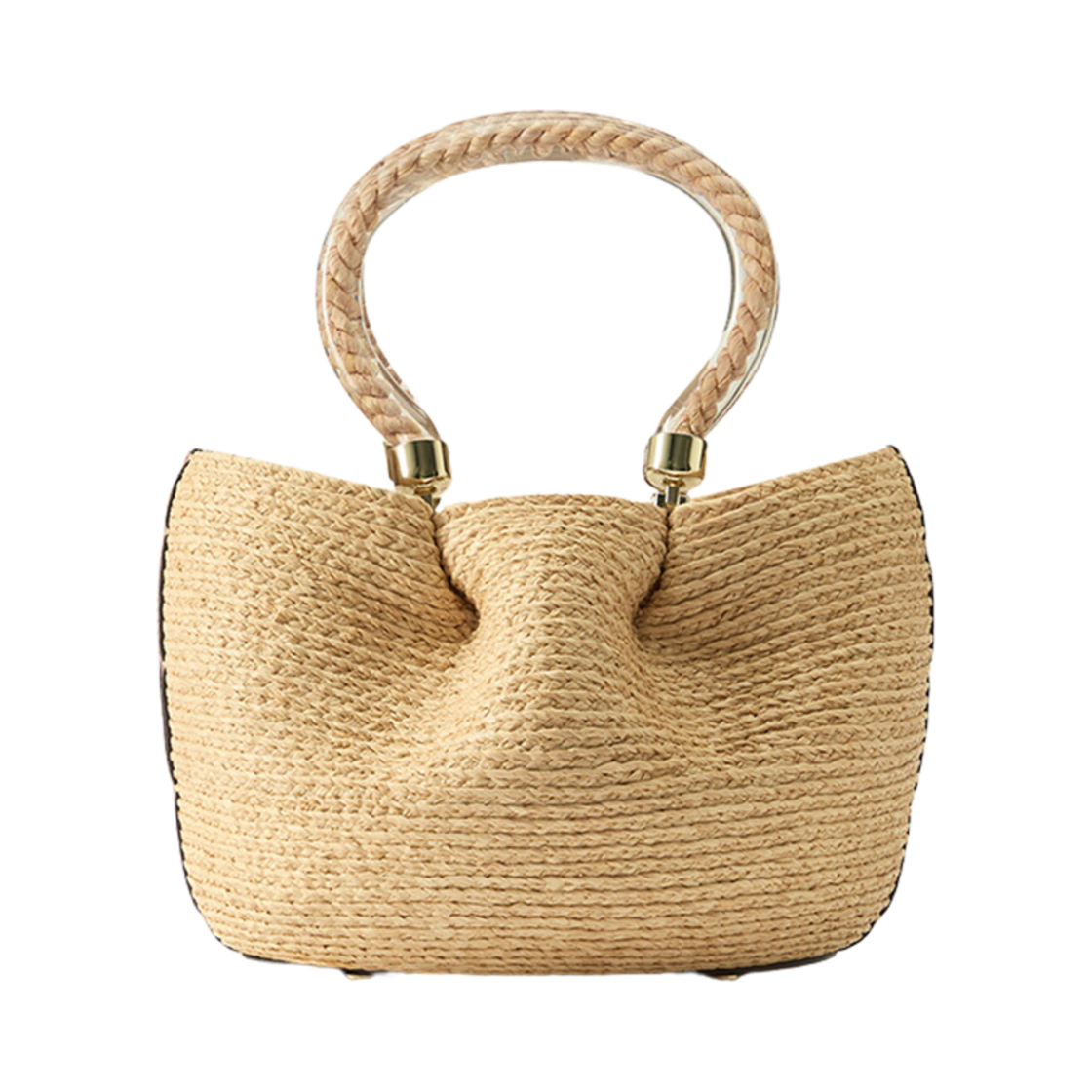 BAG51749 Helen Kaminski Camelia Basket Natural Cuoio