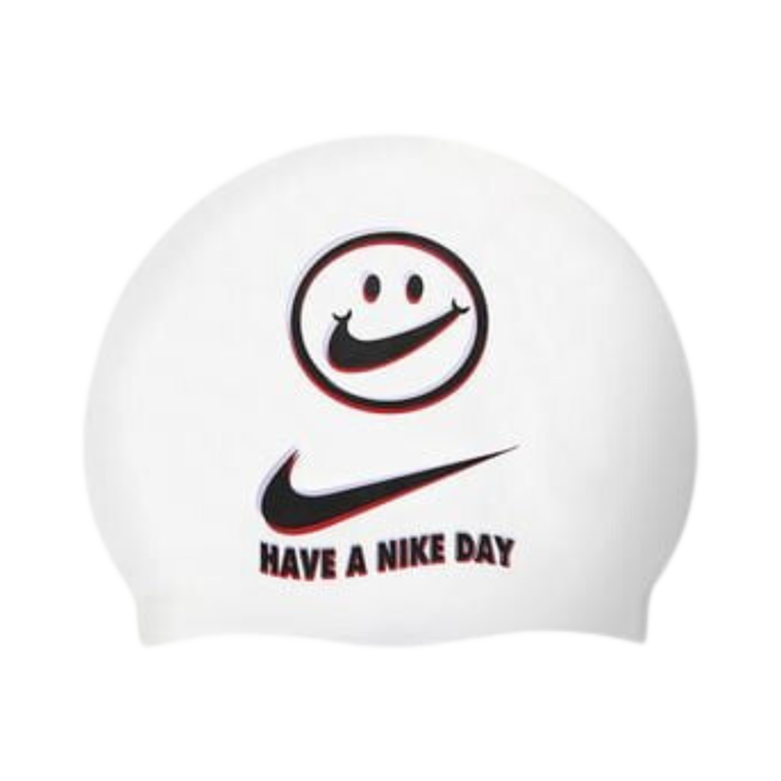 나이키 스윔 해브 어 나이키 데이 실리콘 캡 화이트(Nike Swim Have A Nike Day Silicone Cap White)