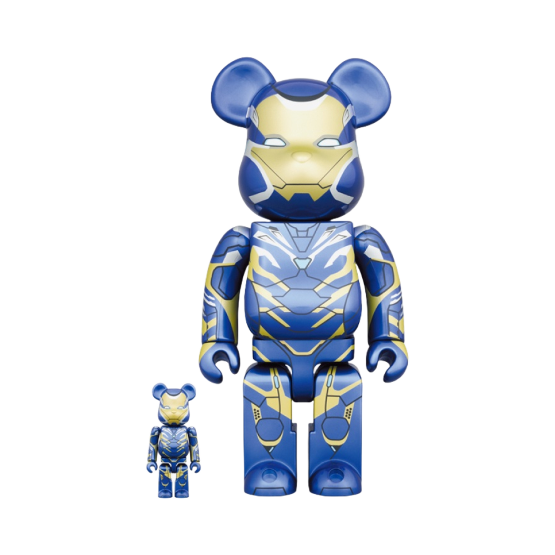 베어브릭 마블 아이언맨 레스큐 수트 100% & 400% 세트(Bearbrick Marvel Iron Man Rescue Suit 100％ & 400％ Set) - 1
