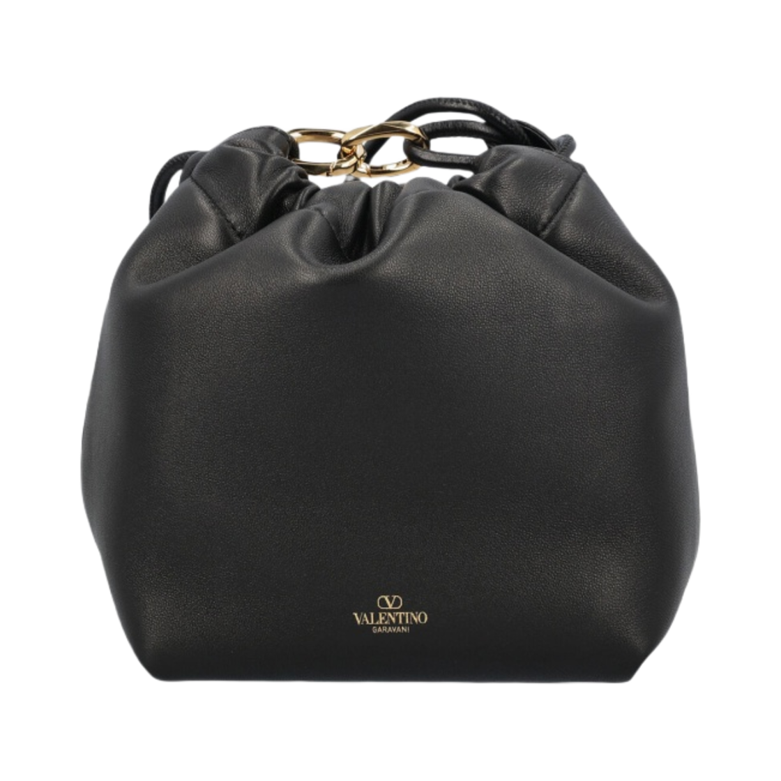발렌티노 브이로고 미니 푸프 버킷백 블랙(Valentino Vlogo Mini Pouf Bucket Bag Black) - 2