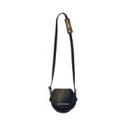 The Museum Visitor Washed Denim Minibag Yellow Blue