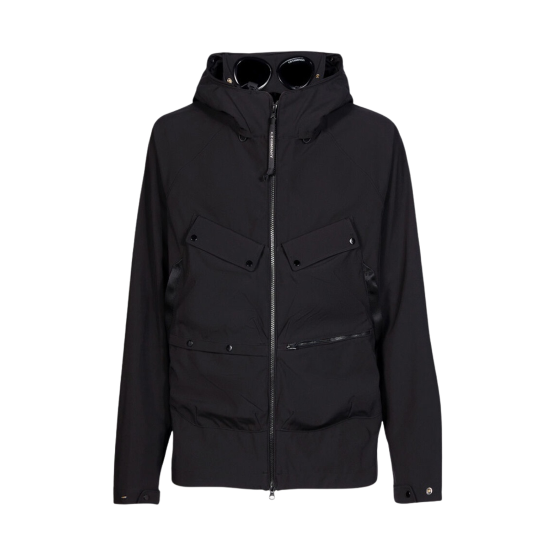 C.P. 컴퍼니 쉘-R 고글 자켓 블랙 - 23SS(C.P. Company Shell-R Goggle Jacket Black - 23SS)