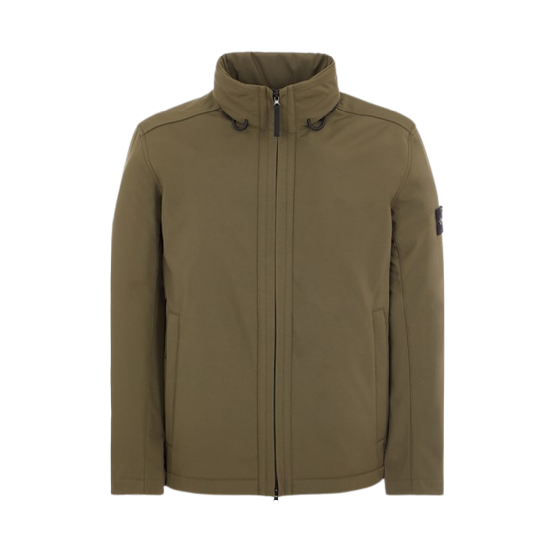 7915Q0222-V0058 Stone Island Q0222 Soft Shell-R E.Dye Technology Light Weight Jacket Olive Green - 23FW