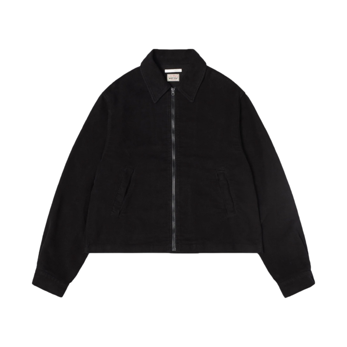 스투시 x 아워레가시 워크샵 블루종 자켓 워시드 블랙 몰스킨(Stussy x Our Legacy Work Shop Blouson Jacket Washed Black Moleskin)