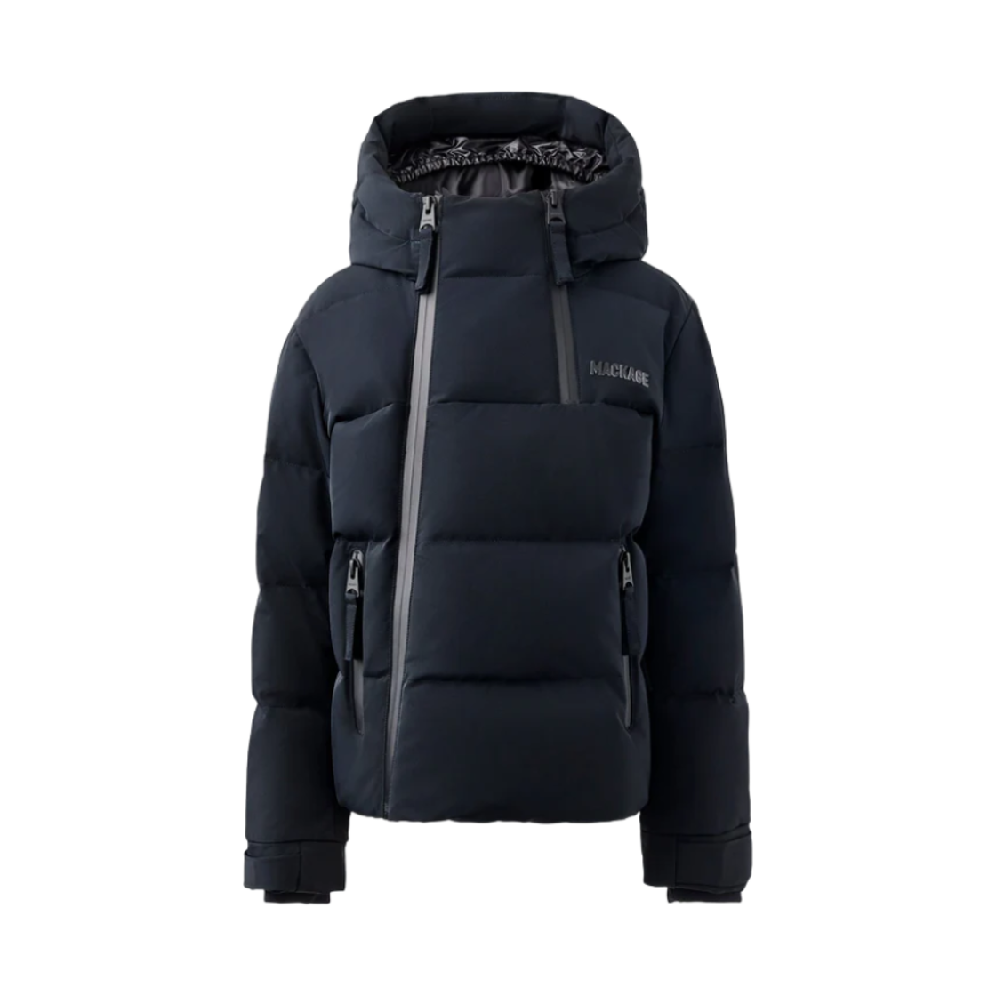LELAND (Kids) Mackage Leland Lightweight Down Ski Jacket with Hood Black