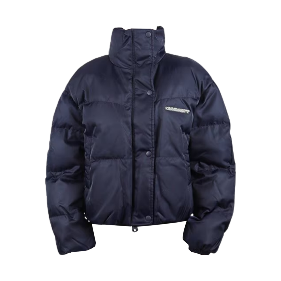MA0129FB-B3C01E-30MI (W) Isabel Marant Telia Short Plain Colored Down Coat Midnight - 24FW