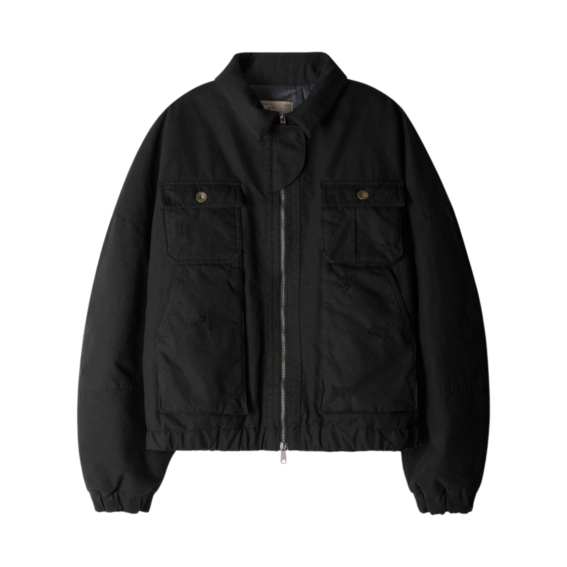 ET2401BB01BK ETCE Destroyed Padded Bomber Black