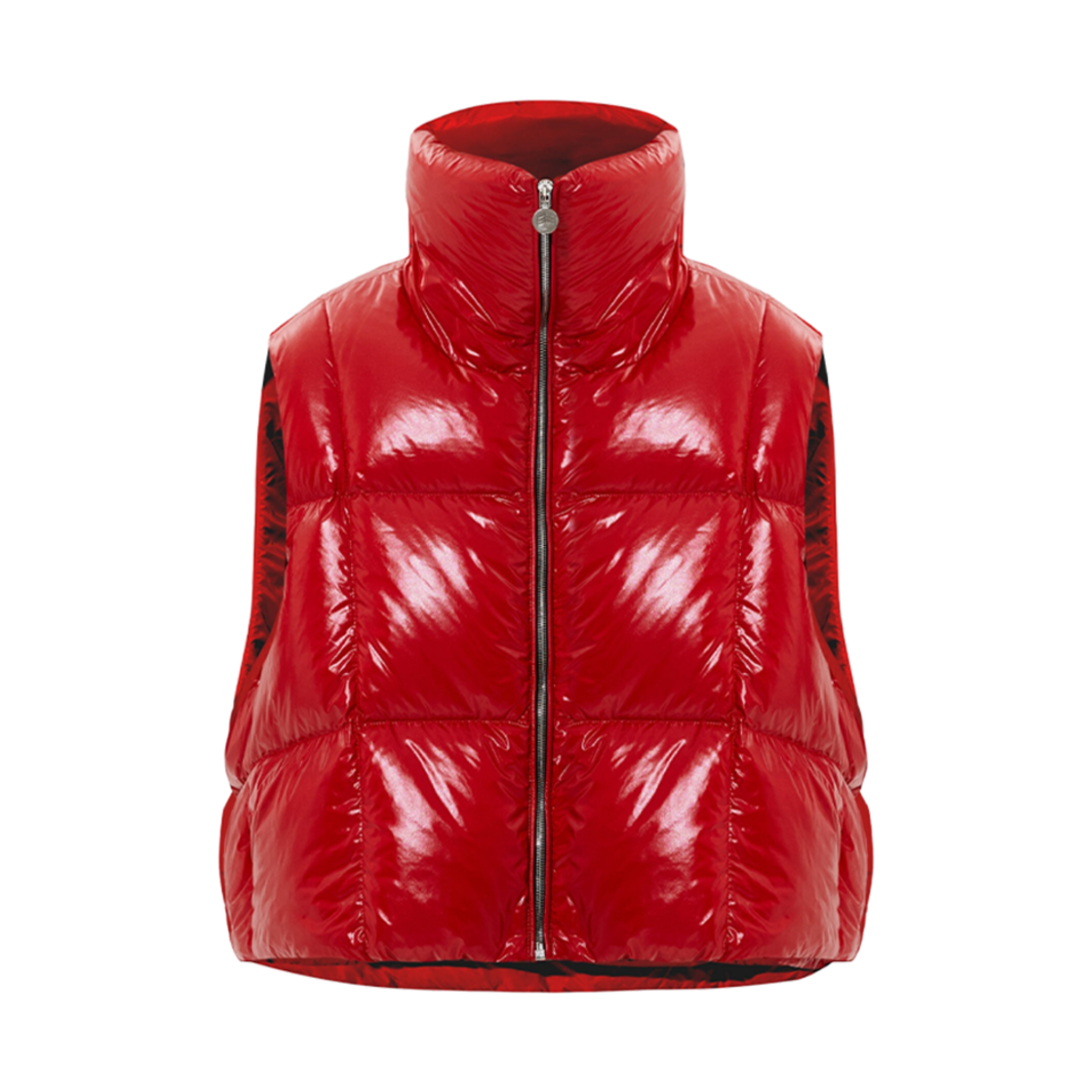 (W) 옌키 옌키 집 베스트 실키 레드((W) Ienki Ienki Zip Vest Silky Red)