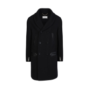 Maison Margiela Double Cloth Caban Black