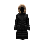 (W) Moncler Khloe Long Down Jacket Black - 23FW