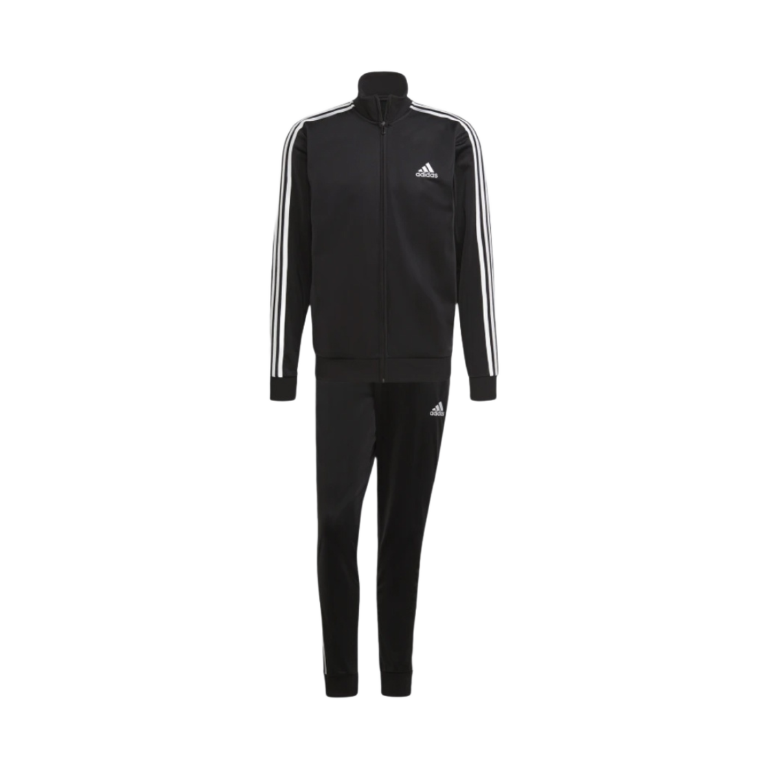 아디다스 에센셜 삼선 트랙 수트 블랙 - US 사이즈(Adidas Essentials 3-Stripes Track Suit Black - US Sizing)