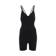 (W) Alo Yoga Alosoft Suns Out Onesie Black