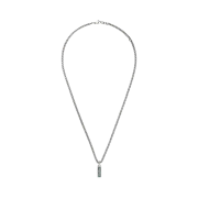 Gucci Necklace With Enamel Pendant Silver