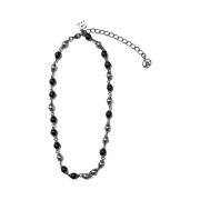 Haleine Onyx & Pearl Necklace Midnight (WA109)