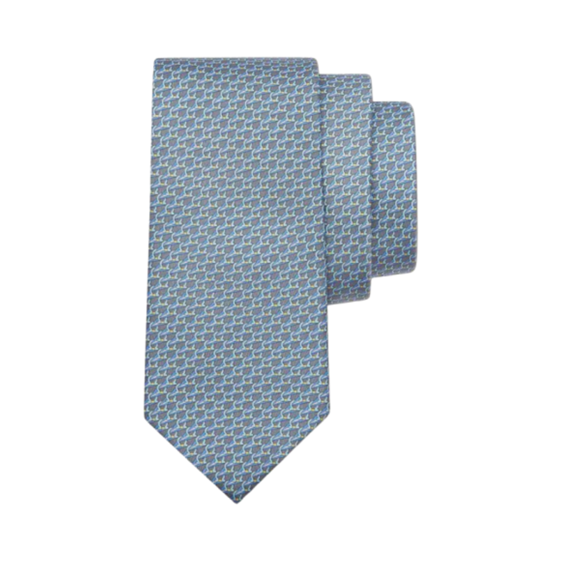 페라가모 선 프린트 실크 타이 그레이(Ferragamo Sun Print Silk Tie Grey) - 1