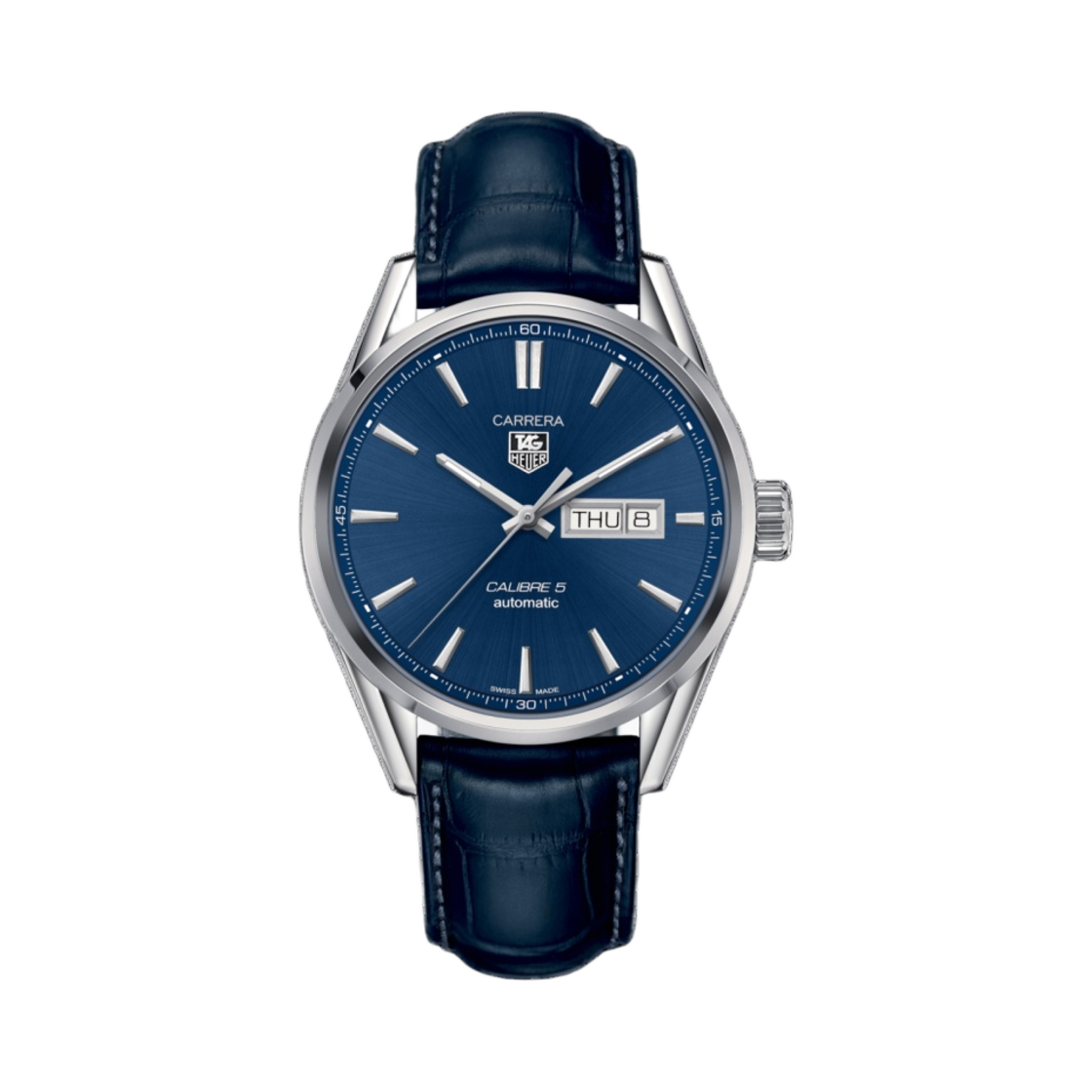 WAR201E-FC6292 TAG Heuer Carrera Calibre 5 Automatic Steel Blue