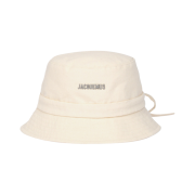 Jacquemus Le Bob Gadjo Bow Bucket Hat Off White