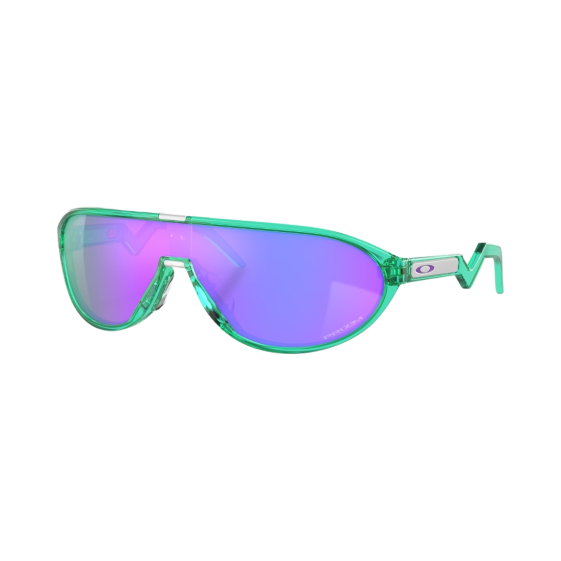오클리 CMDN 트랜스루센트 셀레스트 프레임 프리즘 바이올렛 렌즈 로우 브릿지 핏(Oakley CMDN Translucent Celeste Frame Prizm Violet Lenses Low Bridge Fit) - 1