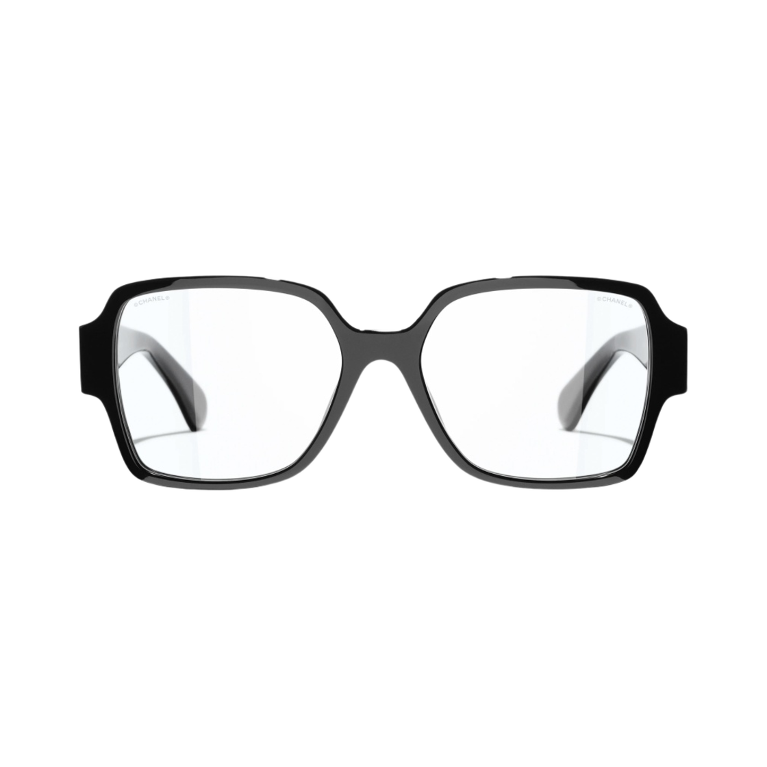 샤넬 블루 라이트 스퀘어 프레임 아세테이트 & 블랙 아시안 핏(Chanel Square Blue Light Glasses Acetate & Black Asian Fit)