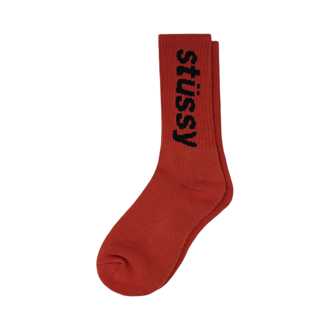 스투시 헬베티카 크루 삭스 칠리 블랙(Stussy Helvetica Crew Socks Chili Black) - 1
