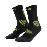 CEP Core Run Mid Cut Socks Black/Lime