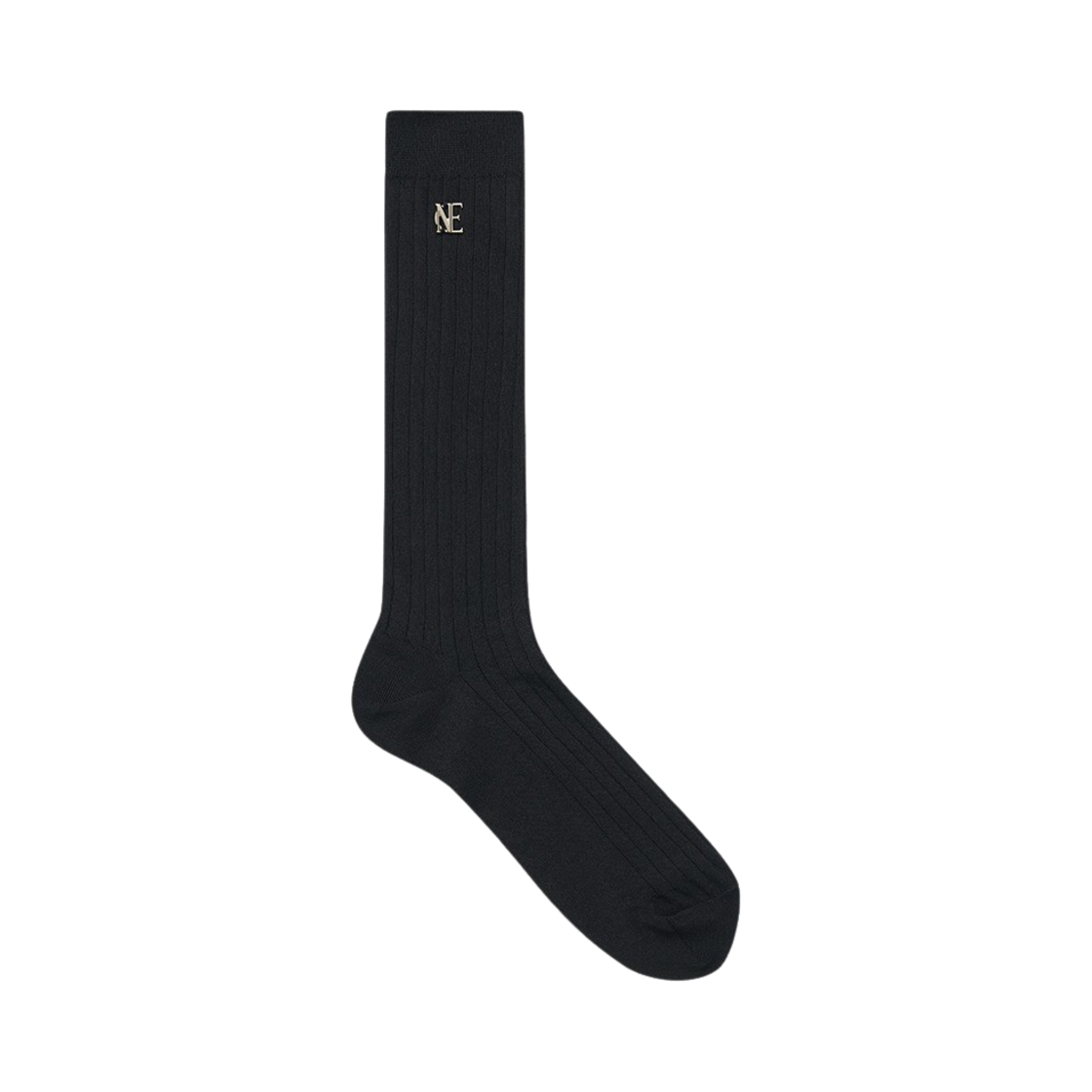 NU4PSO02BK Noice Logo Ribbed Socks Black