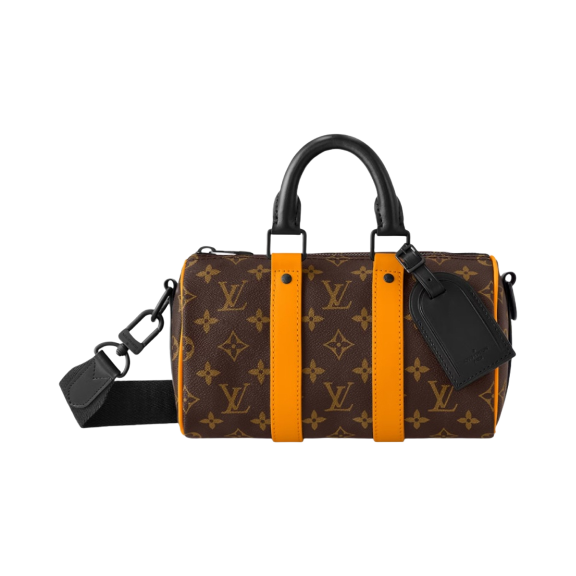 루이비통 키폴 반둘리에 25 모노그램 마카사르 샤프론 오렌지