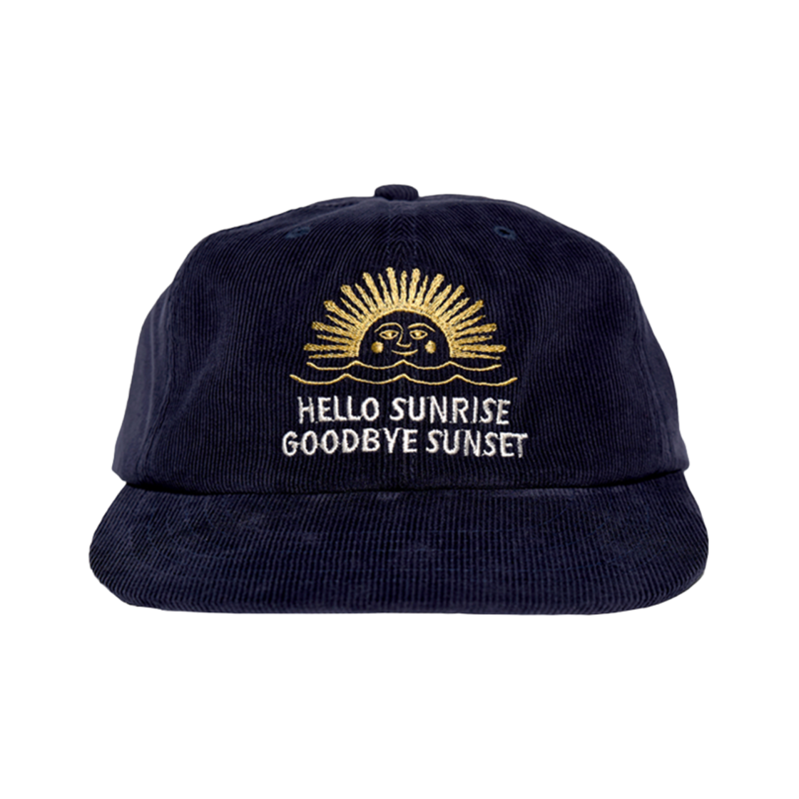 헬로선라이즈 코듀로이 90s 로고 6패널 캡 네이비(Hello Sunrise Corduroy 90s Logo 6Panel Cap Navy)