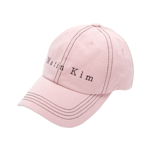 Matin Kim MACARON LOGO BALL CAP ピンク Matin Kim☆[正規品] MACARON LOGO BALL CAP IN 7COLOR (Matin