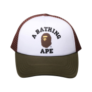 BAPE College Mesh Cap Olive Drab