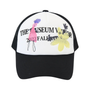 The Museum Visitor Hand Stitched Children Mesh Cap Black - 22SS