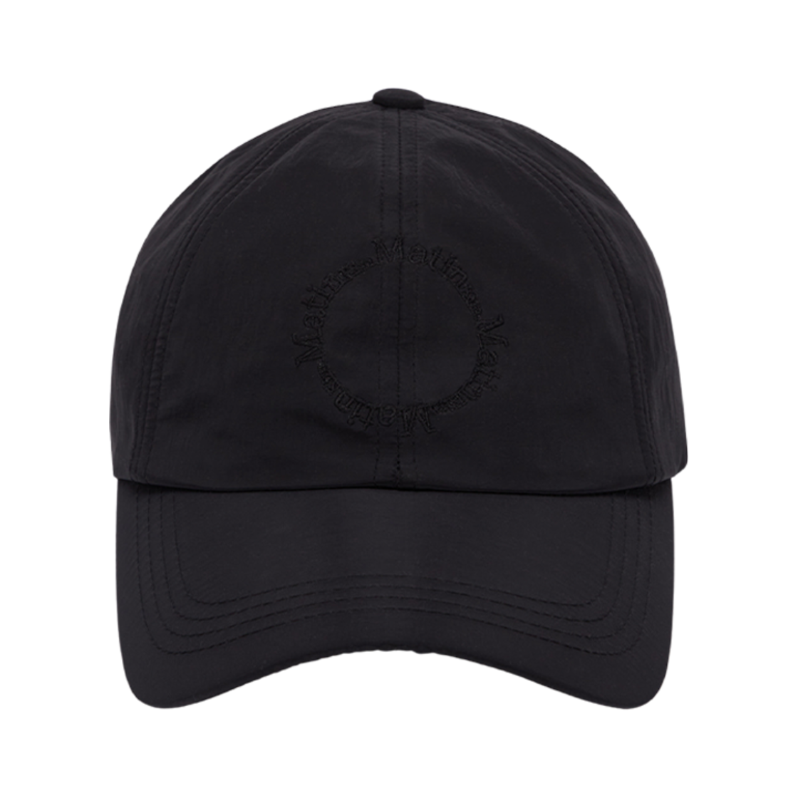 (W) 마뗑킴 크리스프 로고 볼캡 블랙((W) Matin Kim Crisp Logo Ball Cap Black) - 2