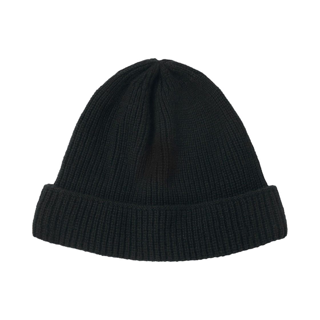 RML24FWDCBK DGRE X RAMOLIN Merino Wool Double Cuff Beanie Black