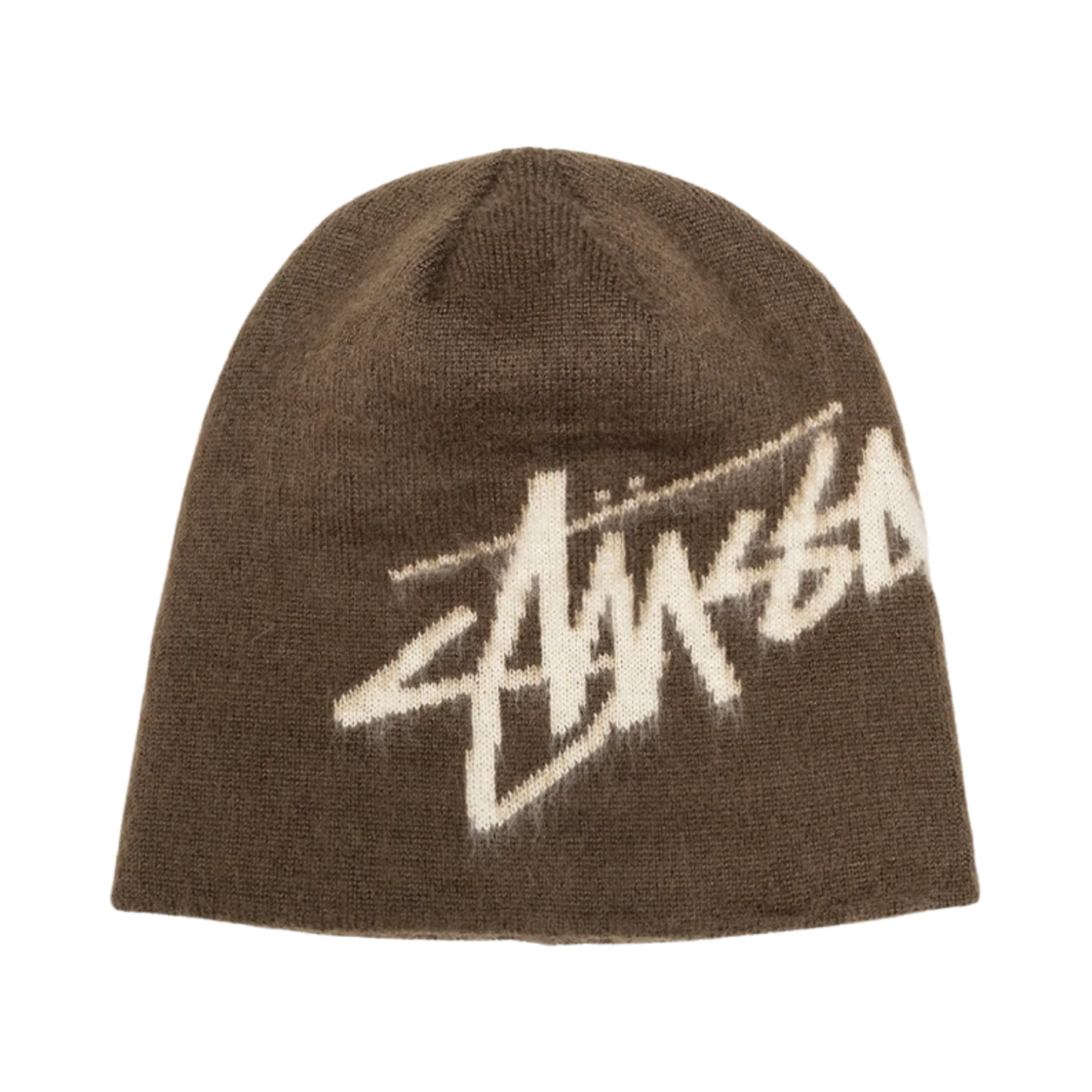 스투시 브러쉬드 아웃 스탁 스컬캡 비니 브라운(Stussy Brushed Out Stock Skullcap Beanie Brown)