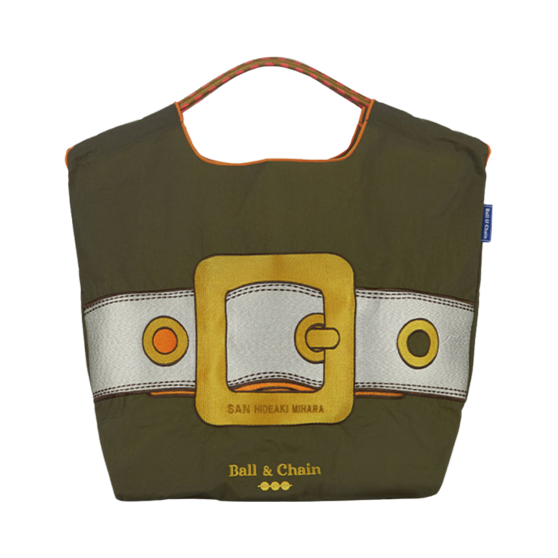 볼 앤 체인 산 히데아키 버클 에코백 M 카키(Ball & Chain San Hideaki Buckle Eco Bag M Khaki)