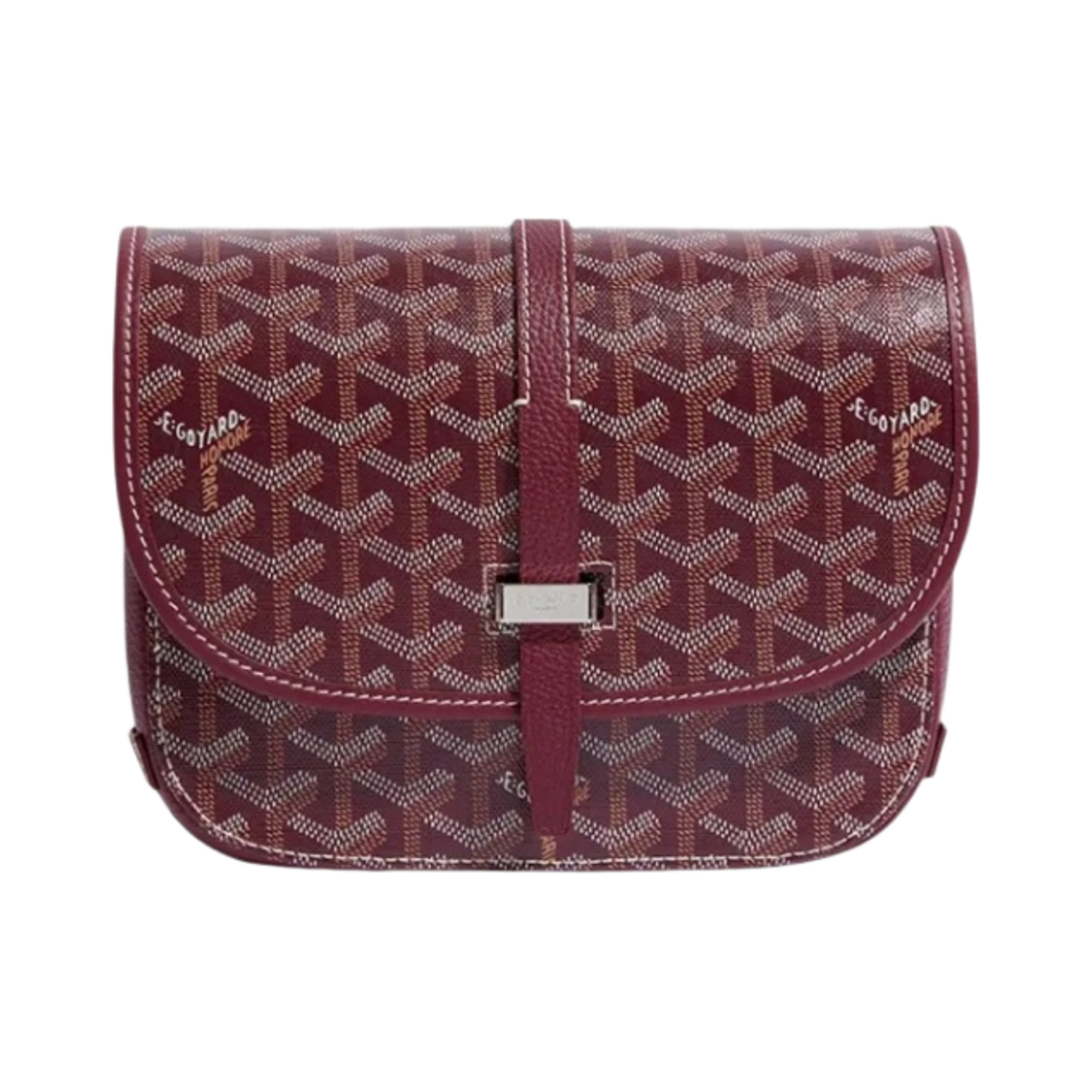 AMABELVEDERE2-PM-33 Goyard Belvedere PM Bag Burgundy - #2