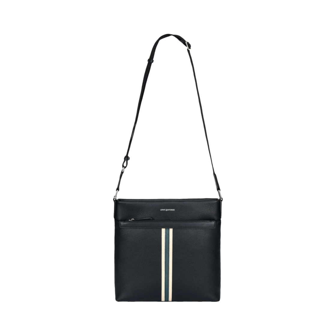 루이까또즈 스트라이프 메신저 & 크로스바디백 블랙(Louis Quatorze Stripes Messenger & Crossbody Bag Black) - 4