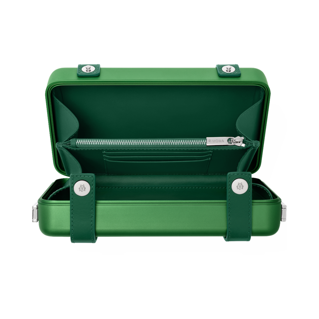 리모와 퍼스널 알루미늄 크로스바디백 에메랄드 그린(Rimowa Personal Aluminium Crossbody Bag Emerald Green) - 2