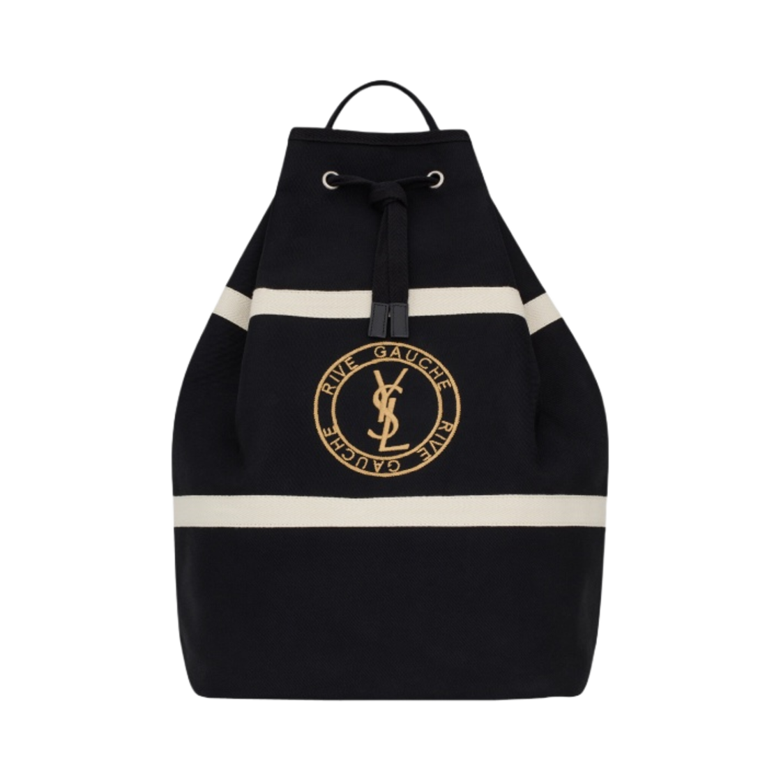 생로랑 리브 고쉬 슬링백 캔버스 블랙 화이트