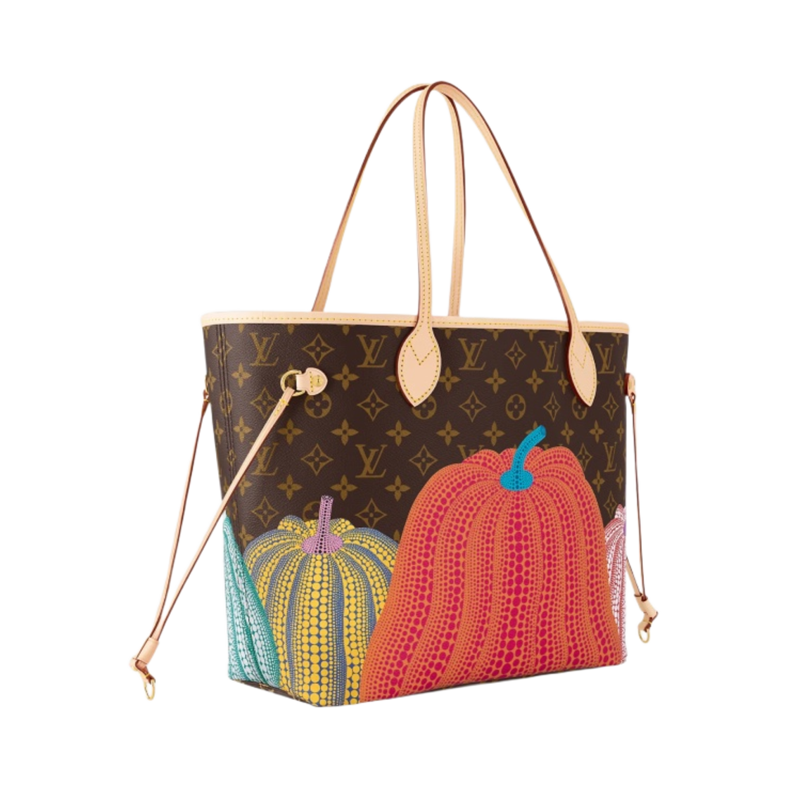 루이비통 x 야요이 쿠사마 네버풀 MM 모노그램(Louis Vuitton x YK Neverfull MM Monogram) - 2