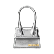 Jacquemus Le Chiquito Signature Leather Mini Handbag Silver