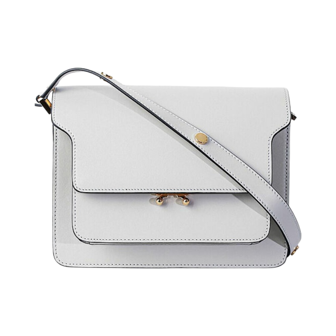 마르니 카프스킨 미디움 트렁크백 그레이(Marni Calfskin Medium Trunk Bag Grey) - 1