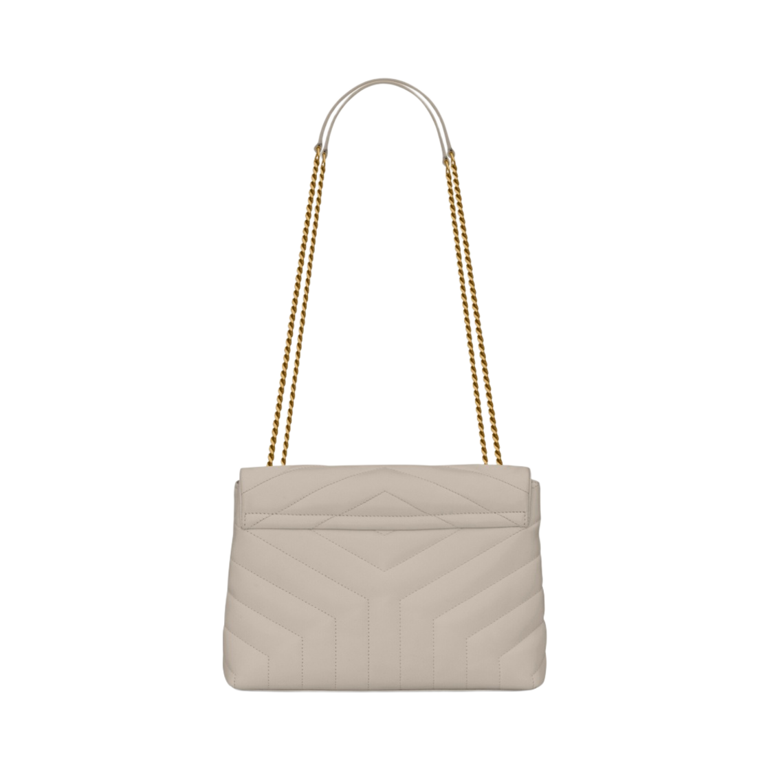 생로랑 마틀라세 Y 레더 브론즈 모노그램 루루 스몰백 블랑 빈티지(Saint Laurent Bronze Monogram Loulou Small Bag in Matelasse Y Leather Blanc Vintage) - 4