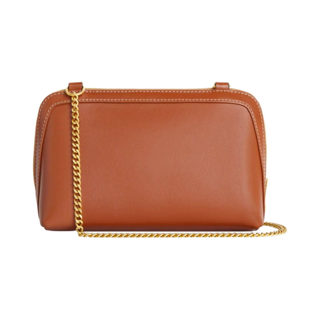 셀린느 트리옹프 스무스 카프스킨 체인 클러치 탄(Celine Clutch on Chain Cuir Triomphe in Smooth Calfskin Tan) - 3