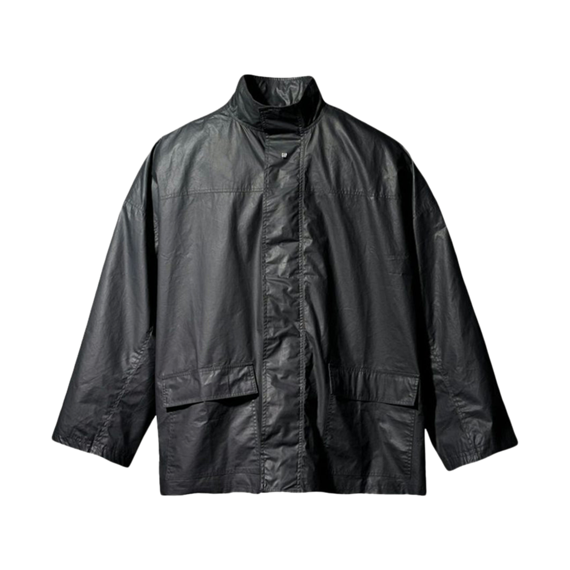 471272-00 Yeezy Gap Coated Cotton Light Parka Black