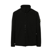Stone Island Q0222 Soft Shell-R E.Dye Technology in Recycled Polyster Wind and Water Resistant Light Jacket Black - 24FW