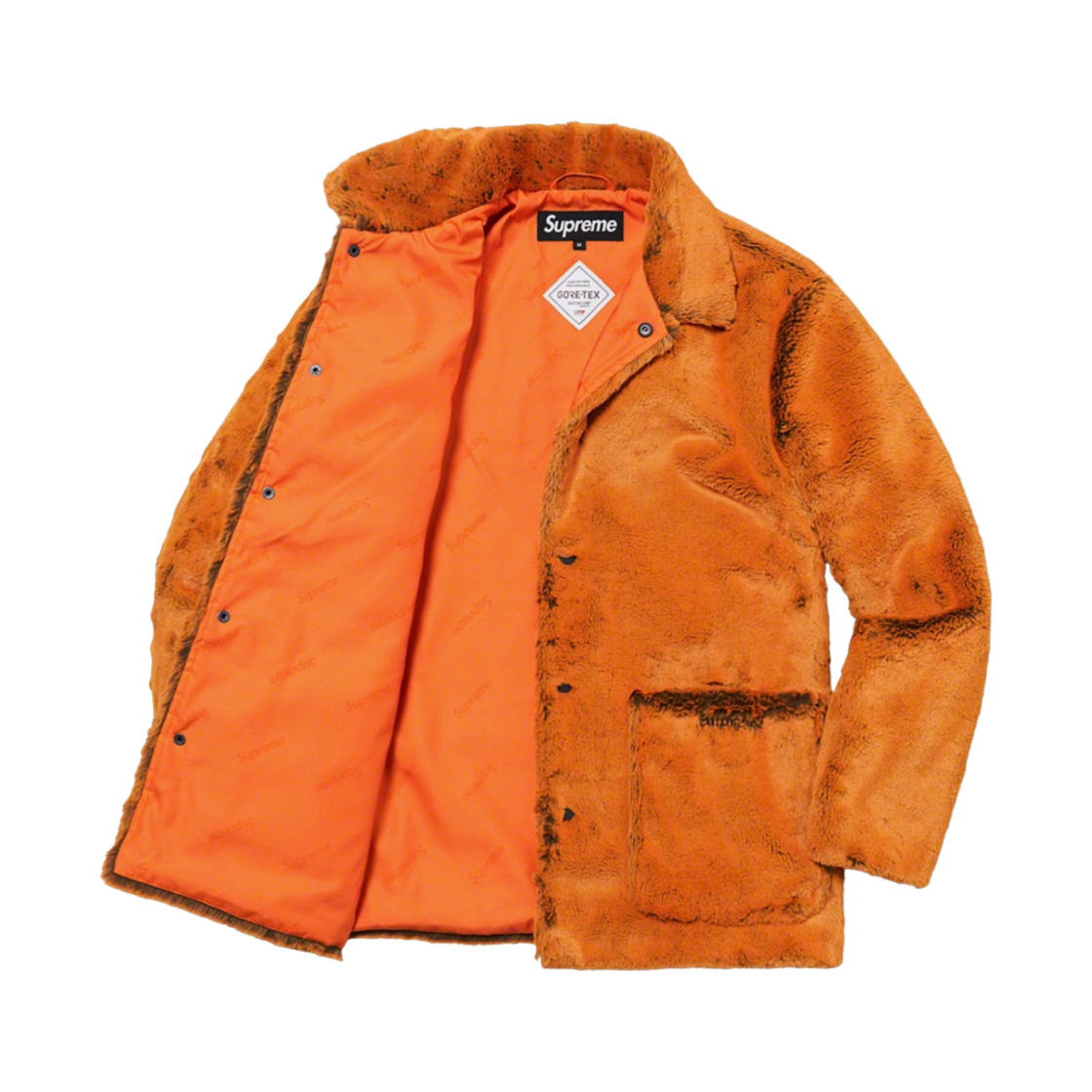 슈프림 투톤 포우 퍼 샵 코트 오렌지 - 21FW(Supreme 2-Tone Faux Fur Shop Coat Orange - 21FW) - 2