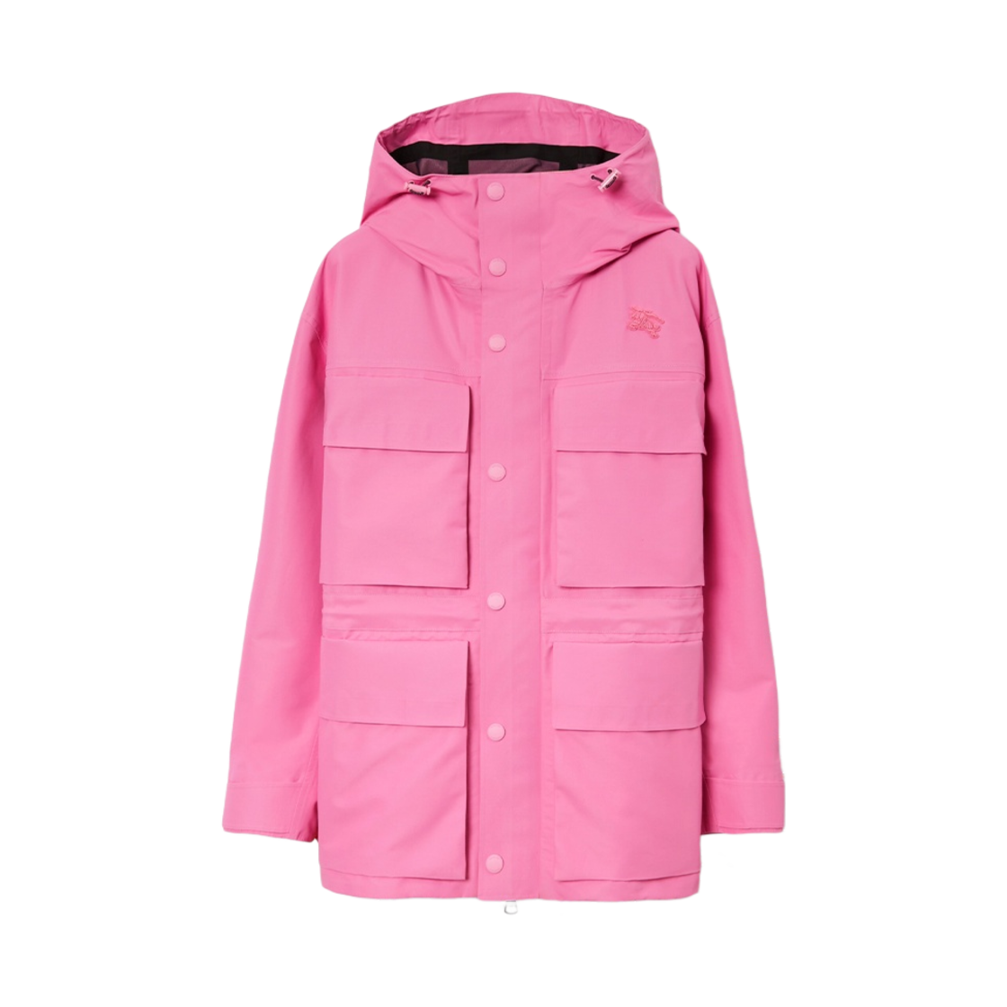 버버리 EKD 아플리케 테크니컬 코튼 파카 버블검 핑크(Burberry EKD Appliqué Technical Cotton Parka Bubblegum Pink) - 1